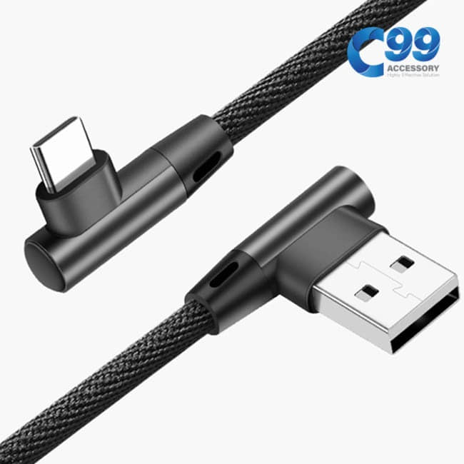C99 3미터 라이트앵글 고속충전 케이블 (USB C타입)