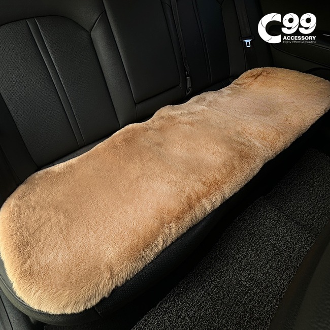 C99 인조양모 카시트 커버 뒷좌석 차량용 겨울 방석 보온
