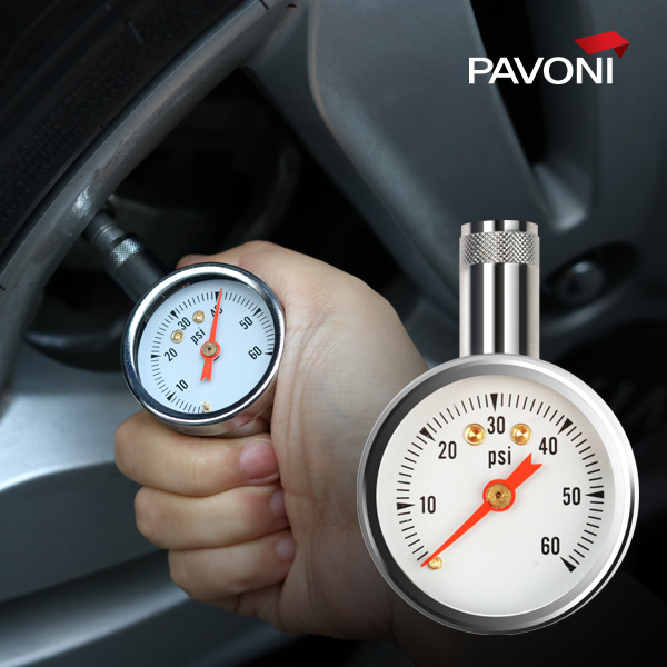 차량안전용품 파보니 자동차타이어 공기압 측정기(NEW)/안전운전 장거리운전 장거리운행