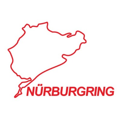 자동차스티커 뉘르부르크링 서킷 nurburgring circuit 레이싱 (13cmX9.5cm)